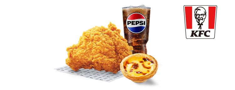 肯德基 咔啦脆雞+蛋撻 套餐 好禮即享券